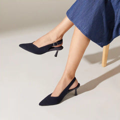 Pointed-Toe Slingback Heels (Addison)