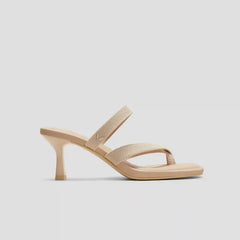 Square-Toe Mid Heel Strappy Sandals (Alina)