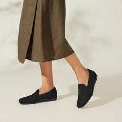 Water-Repellent Square-Toe Loafers (Samantha Walker)
