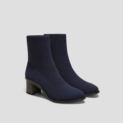 Almond-Toe Running Heel Boots (Amanda)