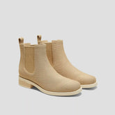 Square-Toe Ankle Chelsea Boots (Clara)