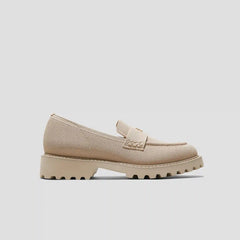 Round-Toe Platform Chunky Heel Loafers (Francesca)