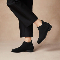 Square-Toe Water-Repellent Ankle Boots (Ryan Pro)
