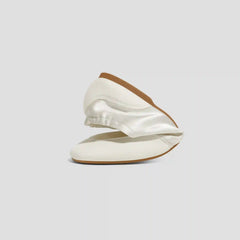 Square-Toe Lace-Up Satin Sneakerina (Cristina)