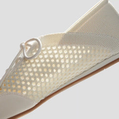 Round-Toe Lace-Up Mesh Sneakers (Yara)