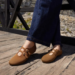 Twin-Strap Flats(Natalie)