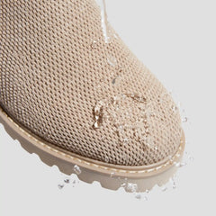 Round-Toe Stretchy Wool Knee-High Boots (Filipa)