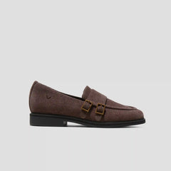 Round-Toe Velvet Penny Loafers (Luciana)