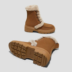 Faux Fur Water-Repellent Lightweight Warm Boots (Terry)
