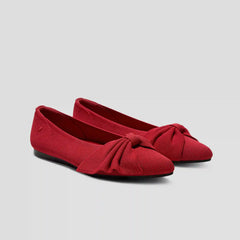Pointed-Toe Bow Flats (Azura)