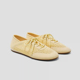 Round-Toe Lace-Up Mesh Sneakers (Yara)