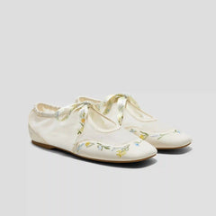 Healing Garden | Square-Toe Organza Sneakerinas (Ciara)