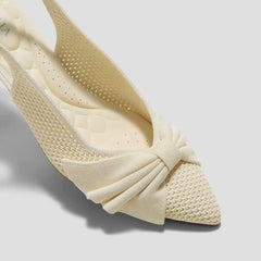 PointEase™ Bow Slingback Heels (Sanna)