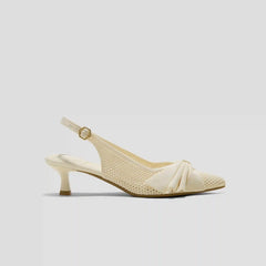 PointEase™ Bow Slingback Heels (Sanna)