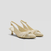 PointEase™ Bow Slingback Heels (Sanna)