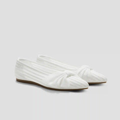Pointed-Toe Bow Flats (Azura)