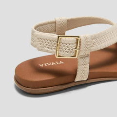 Square-Toe Slingback Toe Ring Sandals (Derorice)