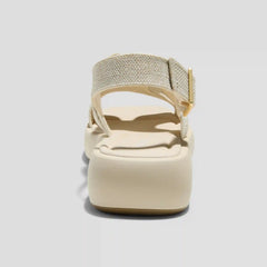 Square-Toe Platform Sandals (Hatty)