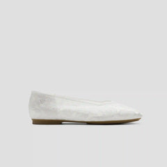 Square-Toe V-Cut Flats (Margot 3.0)