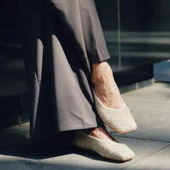Square-Toe Margot V-Cut Flats (Margot 3.0)