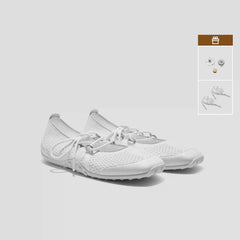 Square-Toe Hybrid Mesh Mary Janes (Cecily)