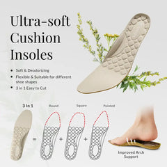 3-in-1 Cuttable Ultra-Soft Conscious Comfort Insoles