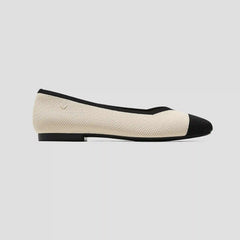 Square-Toe V-Cut Flats (Margot 2.0)