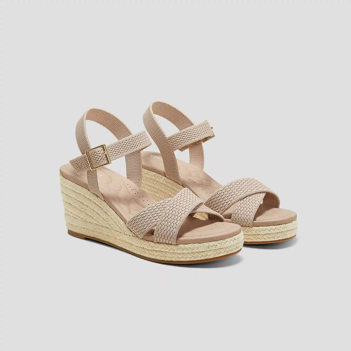 Round-toe Wedge Sandals (Sally Pro)