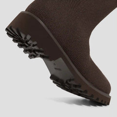 Round-Toe Stretchy Wool Knee-High Boots (Filipa)