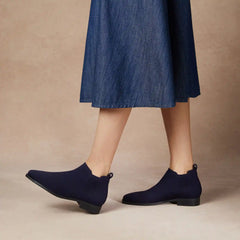 Square-Toe Water-Repellent Ankle Boots (Ryan Pro)