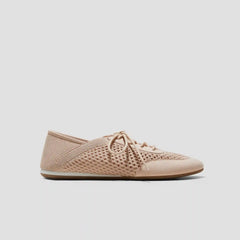 Round-Toe Lace-Up Mesh Sneakers (Yara)