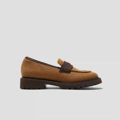 Round-Toe Platform Chunky Heel Loafers (Francesca)