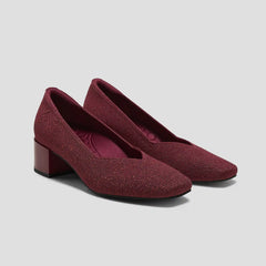 Square-Toe Stress Free Chunky Heels (Megan)