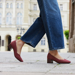 Square-Toe Stress Free Chunky Heels (Megan)