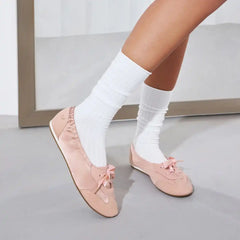 Round-Toe Satin Sneakerina (Yanka)