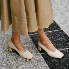 Square-Toe Margot™ Chunky Heels (Monroe)