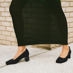 Square-Toe Margot™ Chunky Heels (Monroe)