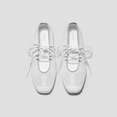 Square-Toe Hybrid Mesh Mary Janes (Cecily)