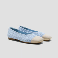 Square-Toe Margot V-Cut Flats (Margot 3.0)