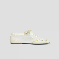 Healing Garden | Square-Toe Organza Sneakerinas (Ciara)