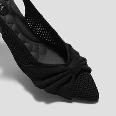 PointEase™ Bow Slingback Heels (Sanna)