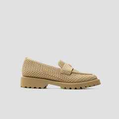 Round-Toe Platform Chunky Heel Loafers (Francesca)