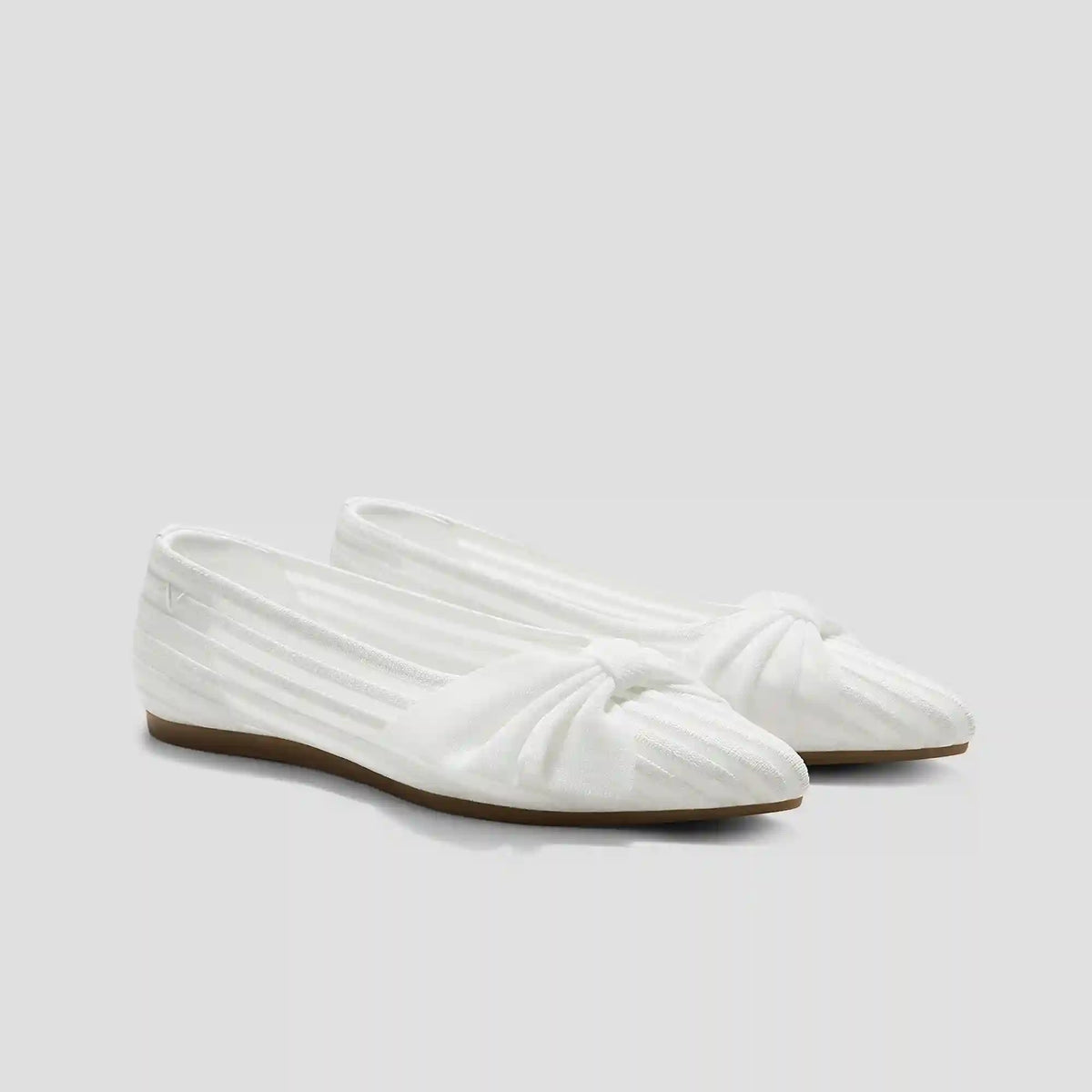 Pointed-Toe Bow Flats (Azura)