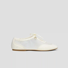 Square-Toe Organza Sneakerinas (Ciara)