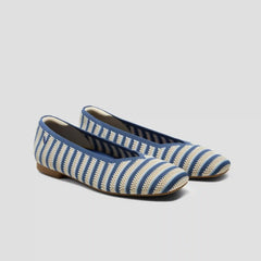 Square-Toe V-Cut Flats (Margot 2.0)