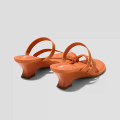 Round-Toe Toe Ring Sandals (Eden)