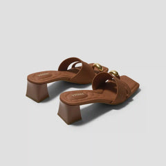 Square-Toe Toe Ring Sandals (Jayna)
