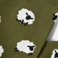 1 Pair Animal Jacquard Crew Socks (Aubrey)