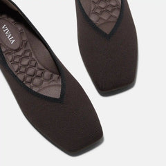Square-Toe Flats (Maro)