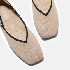 Square-Toe Flats (Maro)